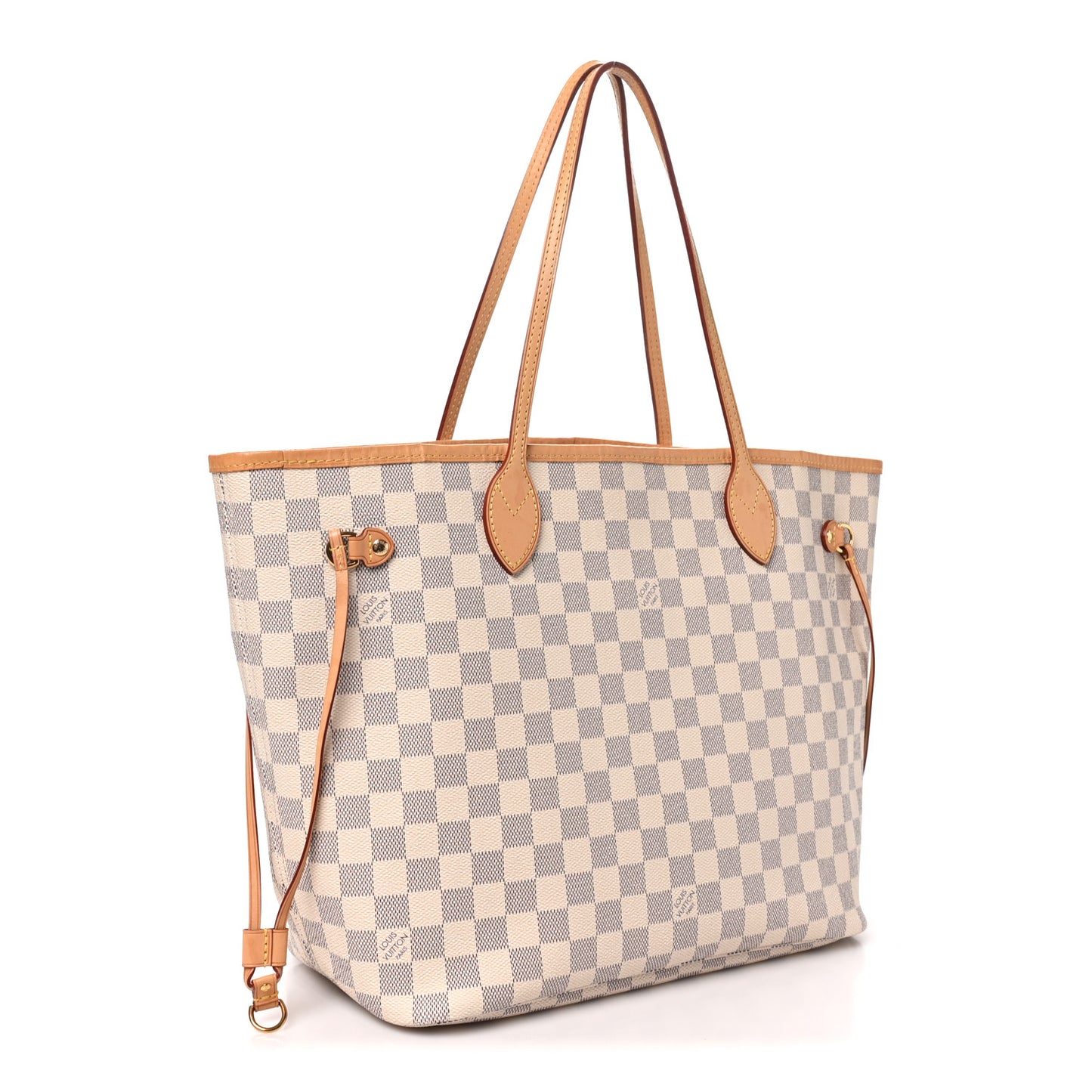 Damier Azur Neo Neverfull MM Rose Ballerine