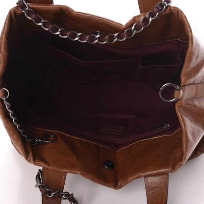 Chanel Iridescent Calfskin Large In The Mix Tote Light Brown 5 of 10