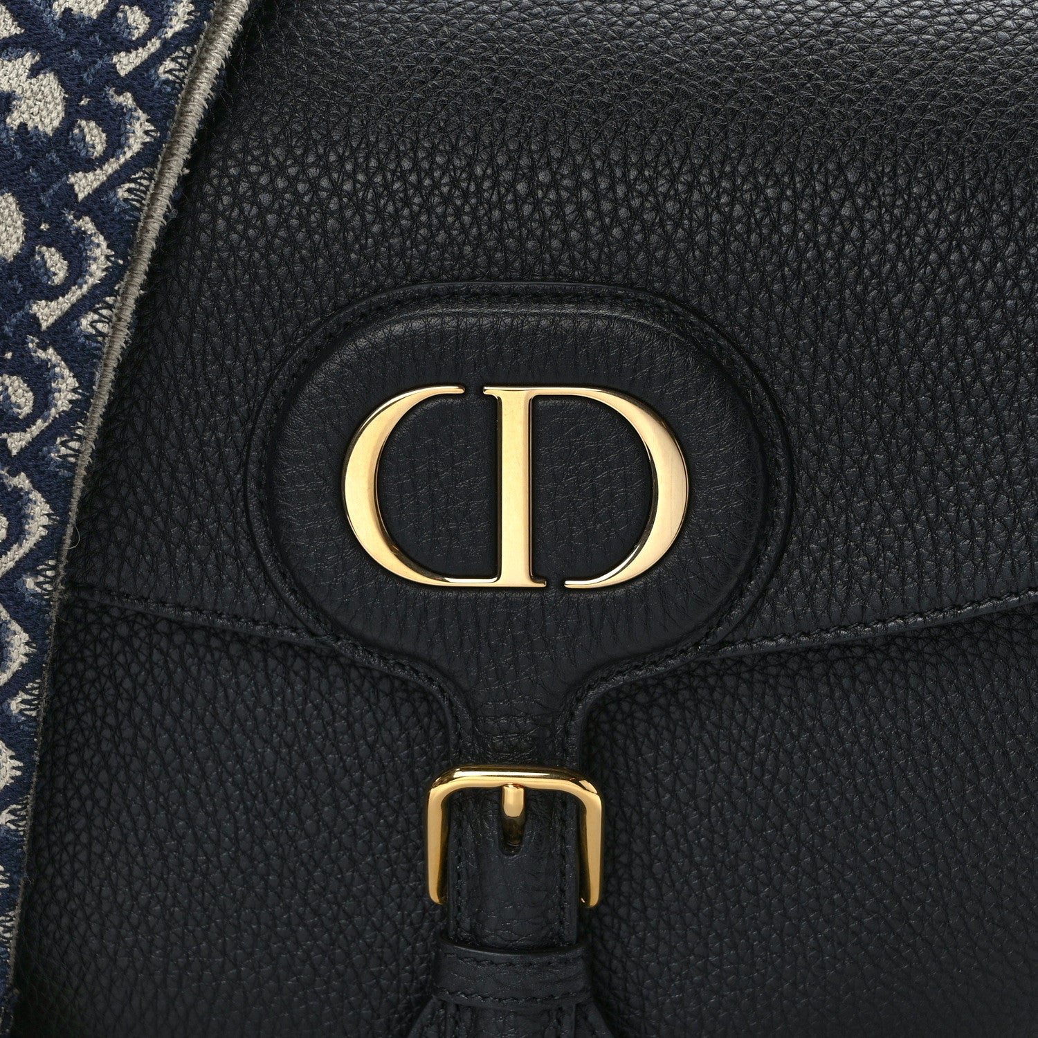 Christian Dior Grained Calfskin Large Bobby Flap Black 6 of 14