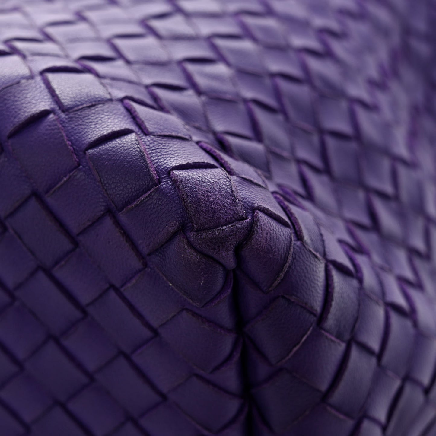 Nappa Intrecciato Bella Tote Purple