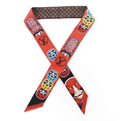 Louis Vuitton Silk Monogram Kabuki Stickers BB Bandeau Black 1 of 3