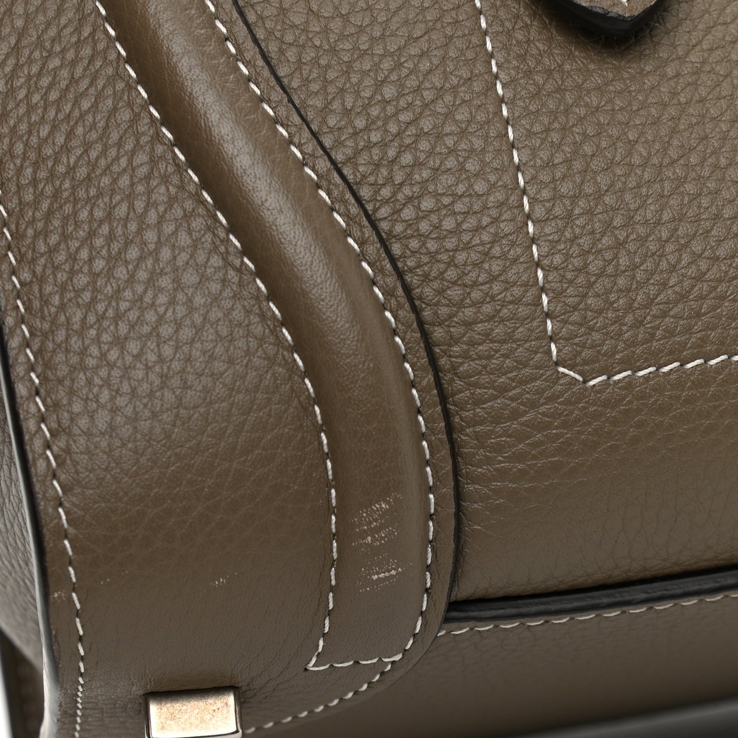 Drummed Calfskin Micro Luggage Souris