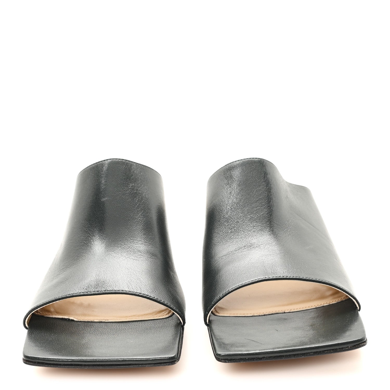 Bottega Veneta Lambskin Stretch Mule 40mm Sandals  40 Black 3 of 9