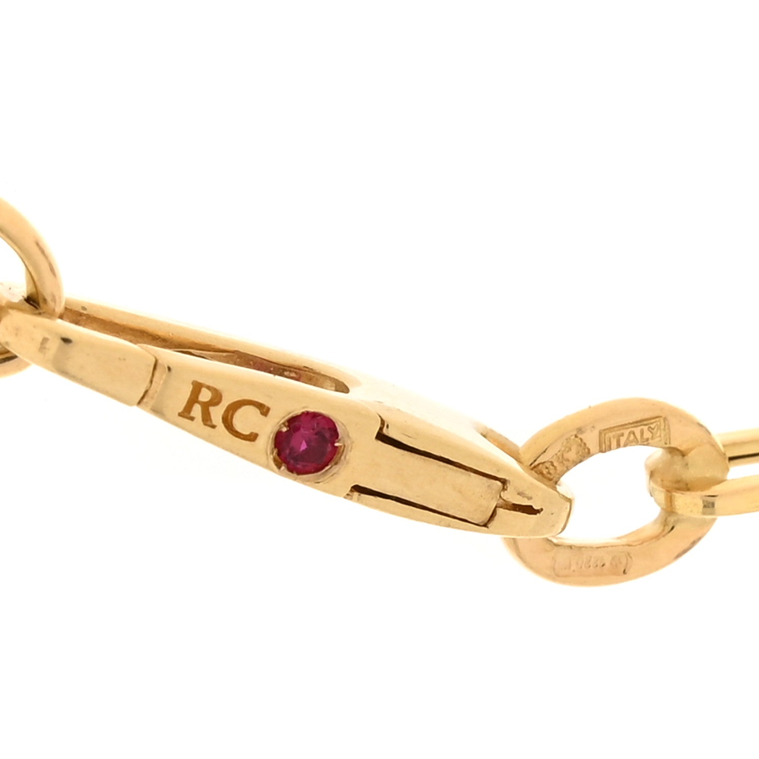 Roberto Coin 18K Yellow Gold Paper Clip Link Necklace 5 of 5