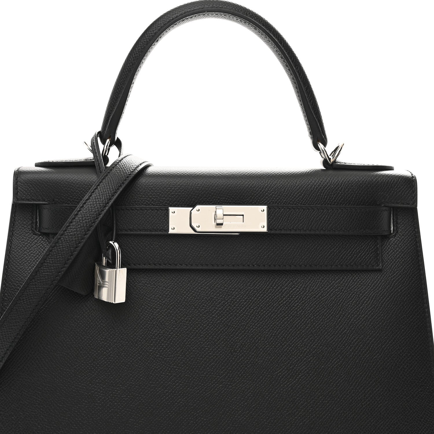 Hermes Epsom Kelly Sellier 28 Black 8 of 11