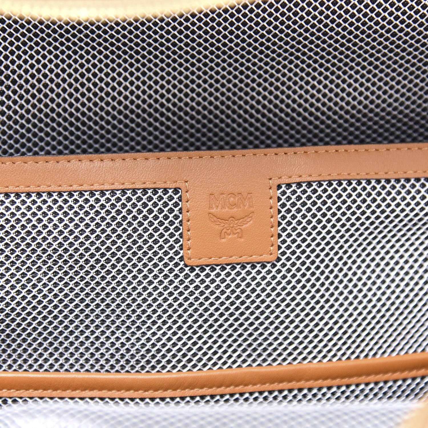 MCM Visetos Medium Stark Backpack Cognac 7 of 8