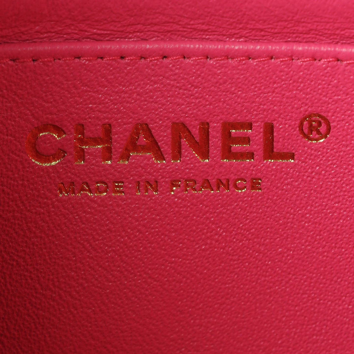Lambskin Quilted Mini Rectangular Flap Fuchsia