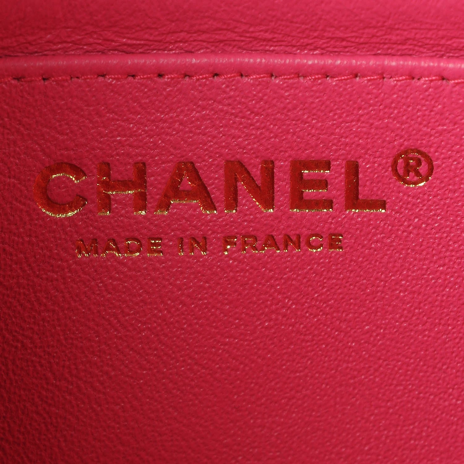 Chanel Lambskin Quilted Mini Rectangular Flap Fuchsia 6 of 8