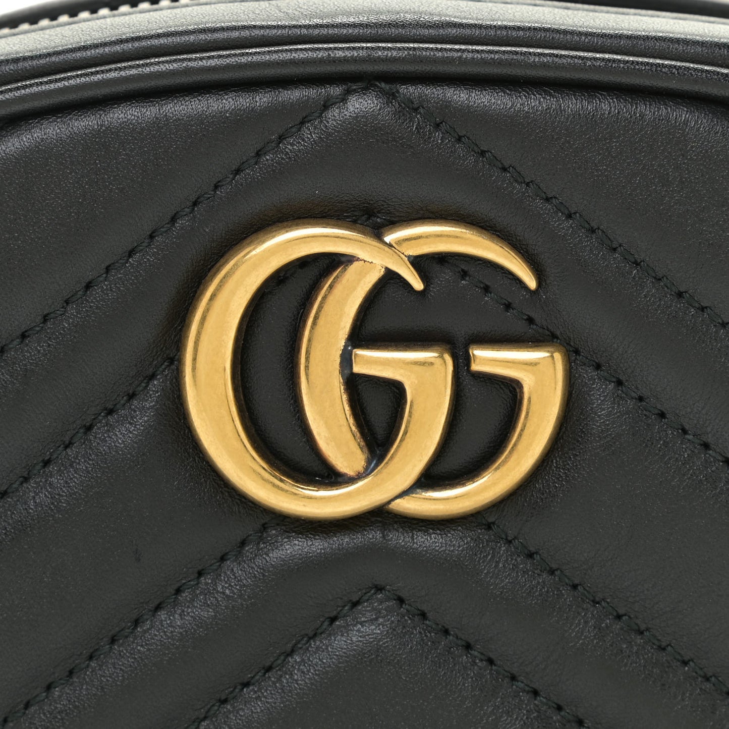 Calfskin Matelasse GG Marmont Belt Bag 65 26 Black