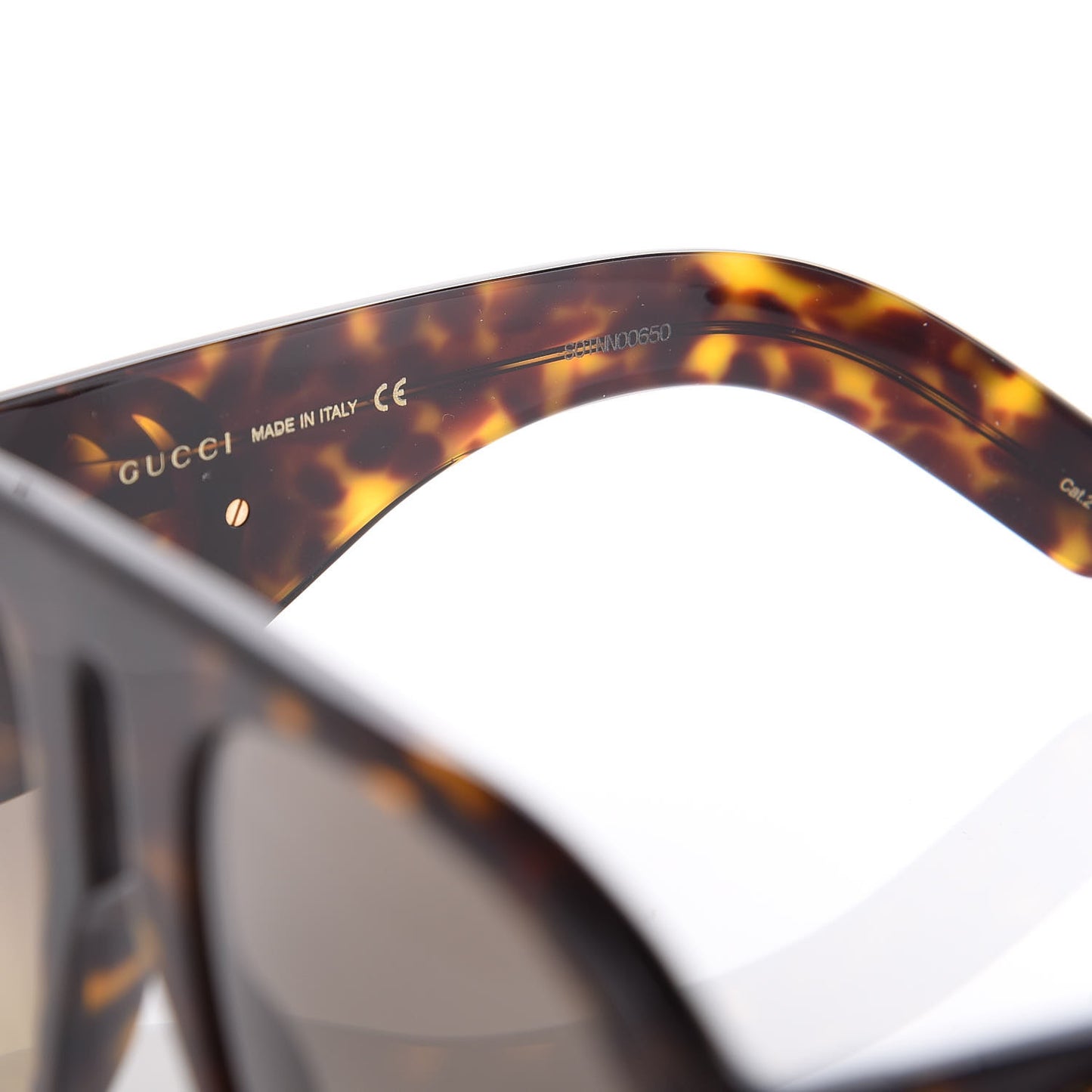 Oversized Aviator Sunglasses GG0152S Tortoise