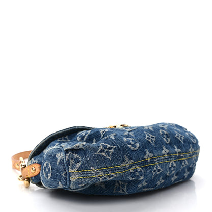 Louis Vuitton Monogram Denim Mini Pleaty Blue 4 of 10