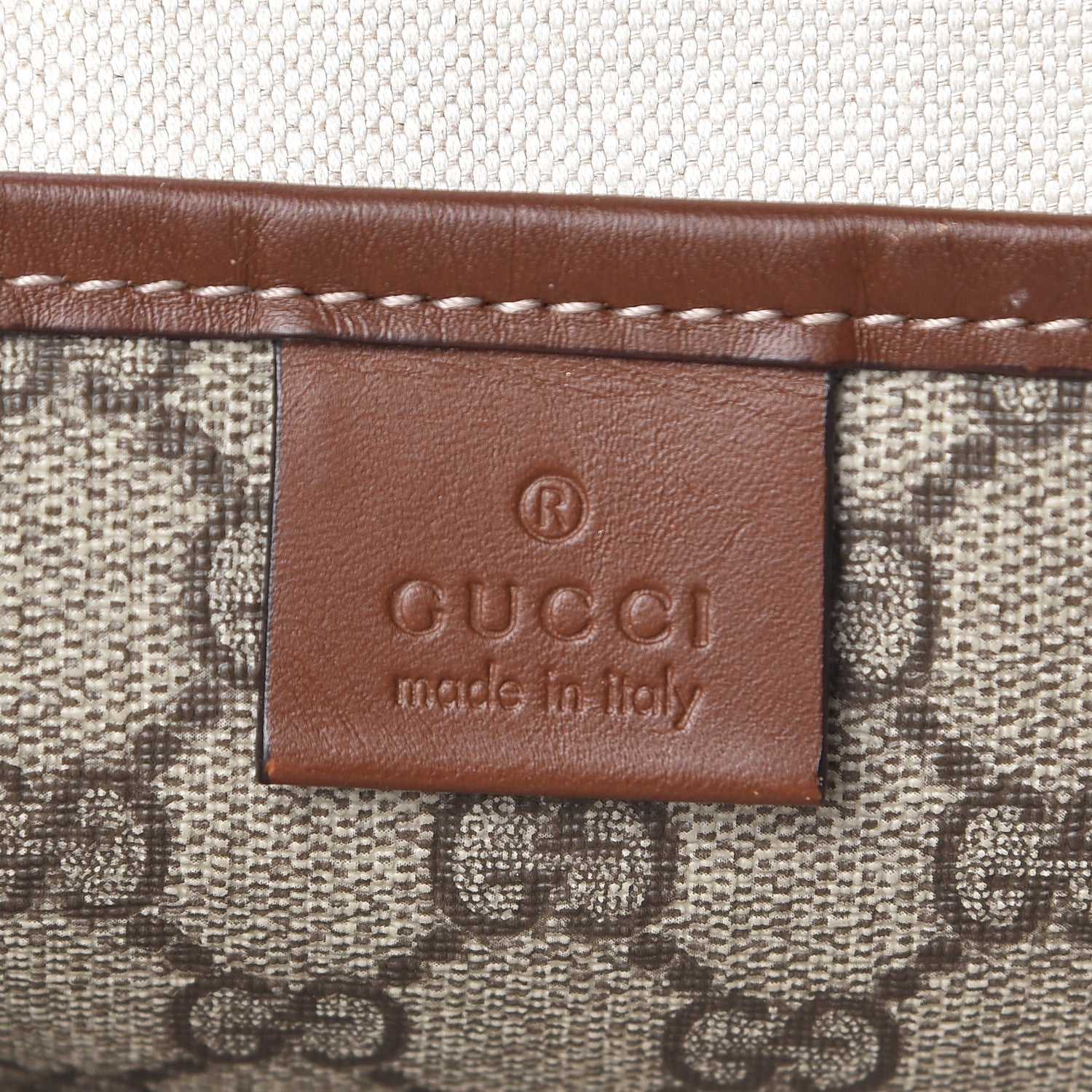Gucci GG Plus Monogram Small Signature Web Loop Vertical Tote Light Brown 6 of 13