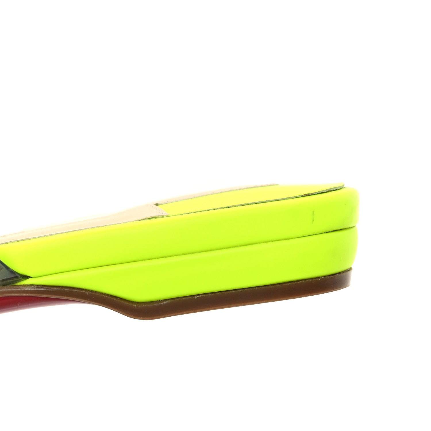 Christian Louboutin Calfskin Patent PVC Just Nodo Flat 35 Sulfure 10 of 10