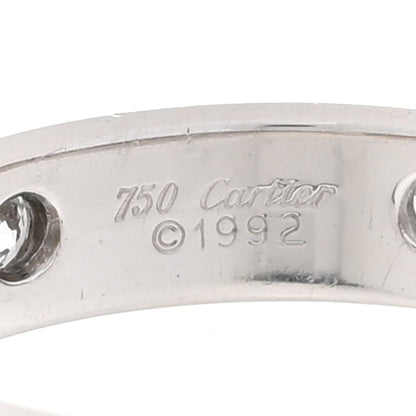 Cartier 18K White Gold 6 Diamond Stella Band Ring 50 5.25 5 of 5