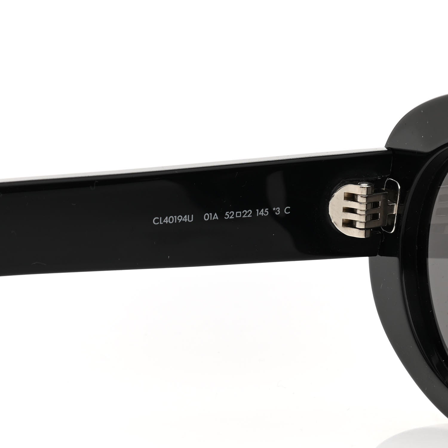 Celine Acetate Triomphe 01 Sunglasses CL 40194U Black 5 of 6
