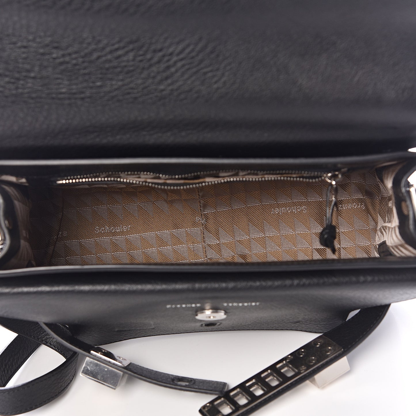 Calfskin PS11 Classic Shoulder Bag Black