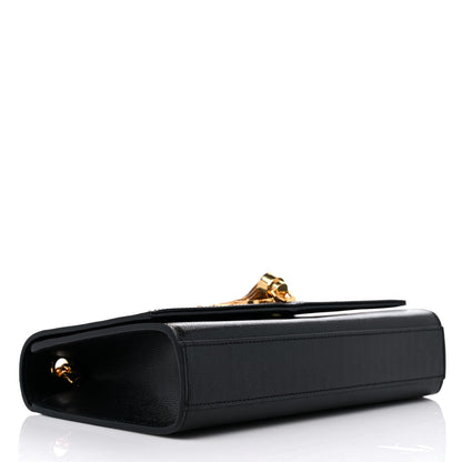 Saint Laurent Grain De Poudre Medium Classic Monogram Kate Tassel Satchel Black 4 of 9