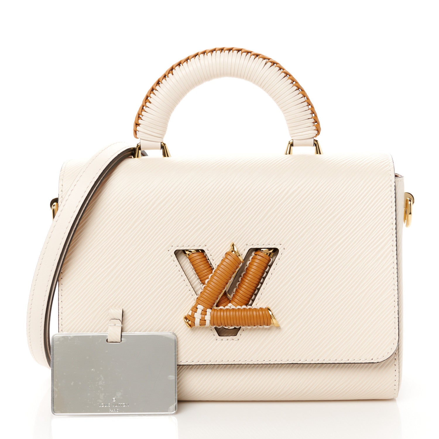 Louis Vuitton Epi Twist Top Handle Shoulder Bag MM Quartz Gold