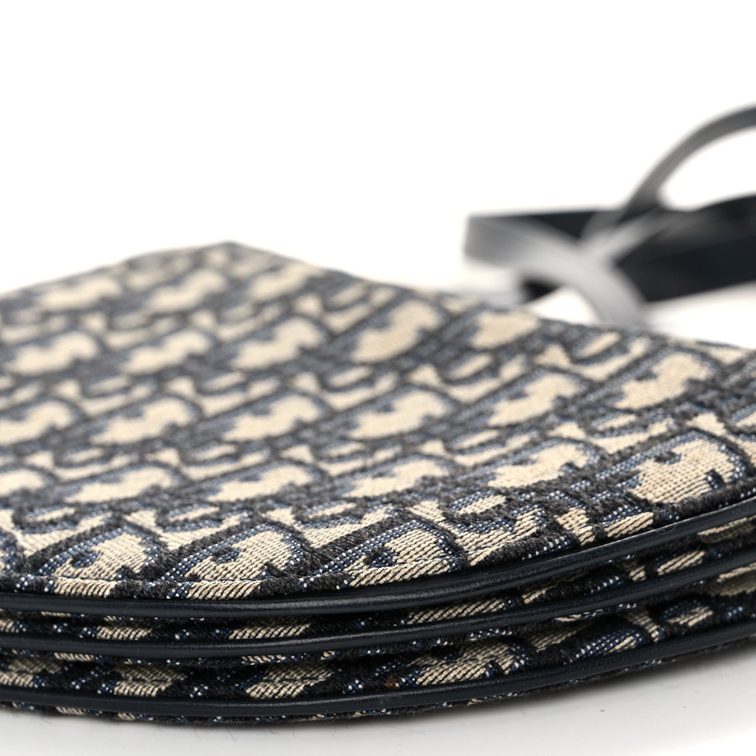 Christian Dior Oblique Saddle Pouch With Strap Navy Blue 11 of 13