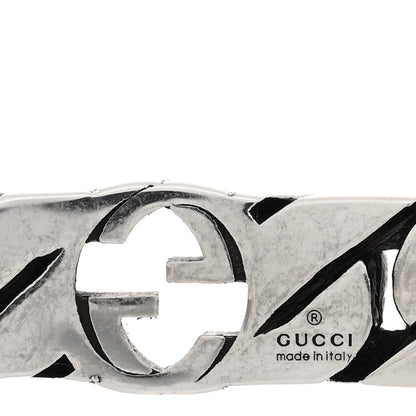 Gucci Sterling Silver Interlocking G Cuff Bracelet 3 of 4