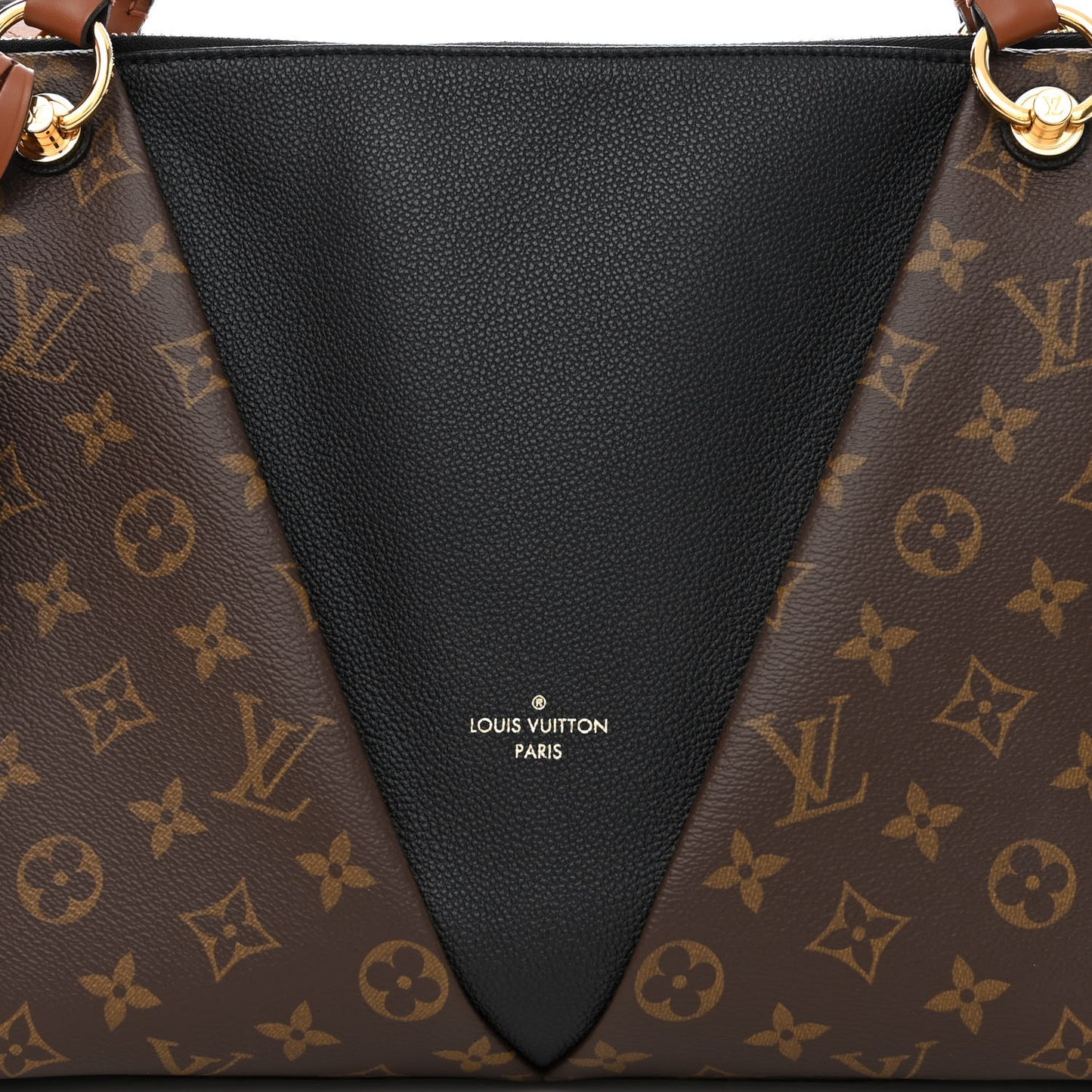 Monogram V Tote MM Black