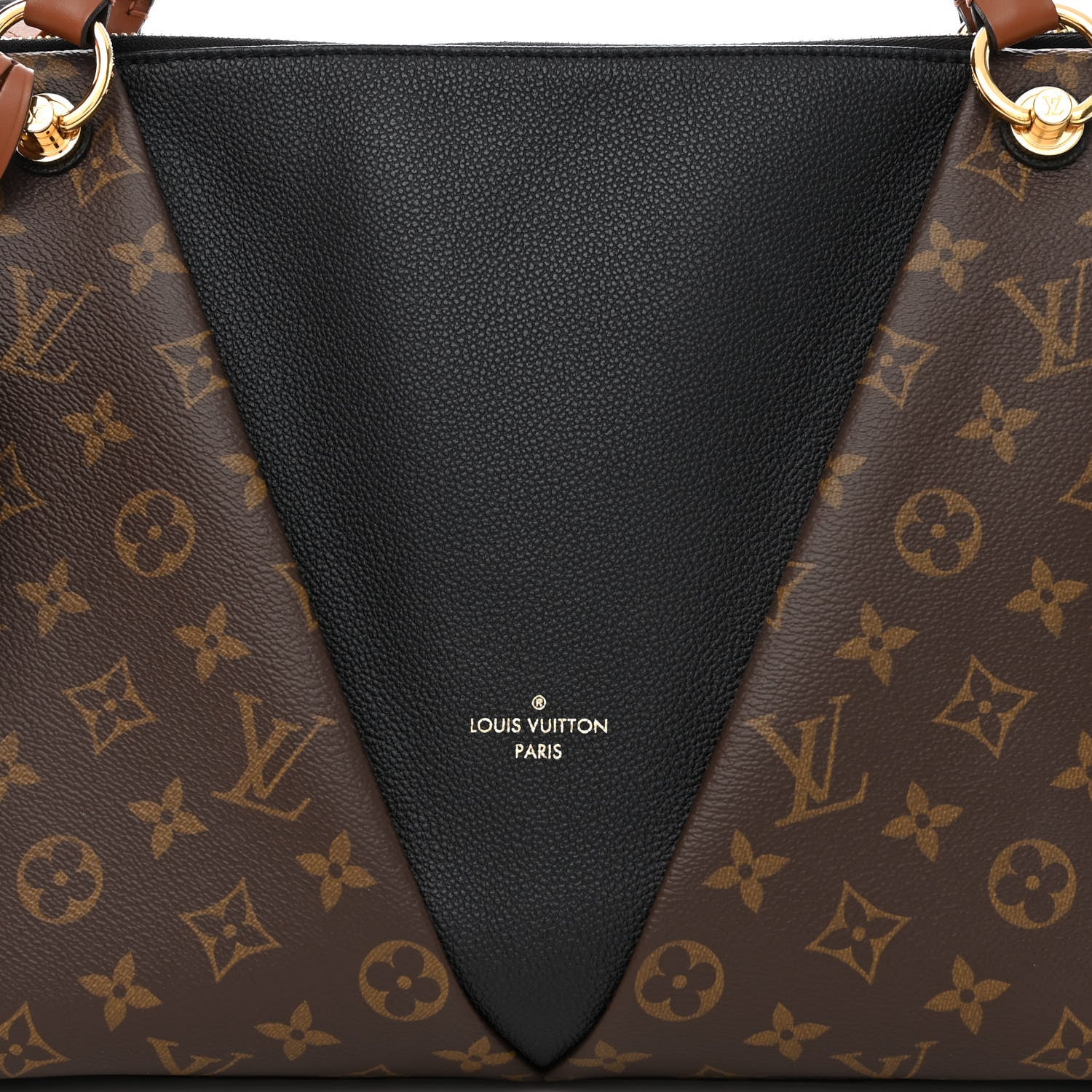 Louis Vuitton Monogram V Tote MM Black 8 of 12