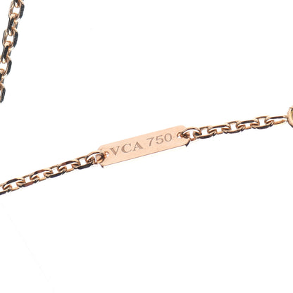 Van Cleef & Arpels 18K Rose Gold Mother of Pearl Magic Alhambra Pendant Necklace 6 of 6