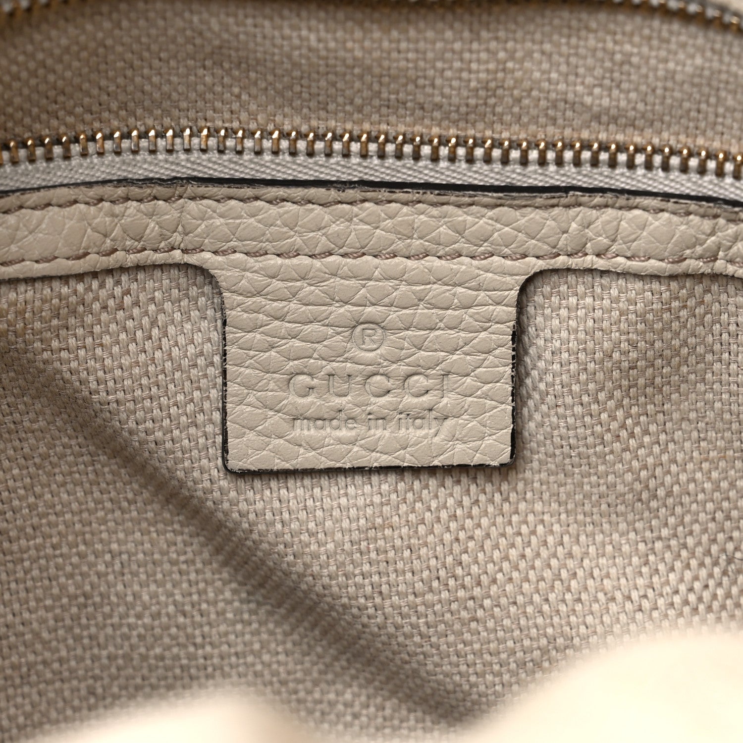 Gucci Pebbled Calfskin Large Soho Hobo Off White 6 of 22