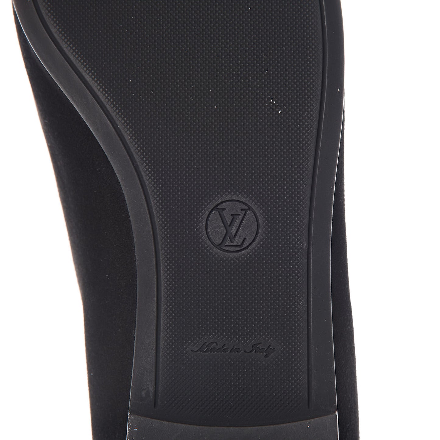 Suede Monogram Uniformes Ballet Flats 40 Black