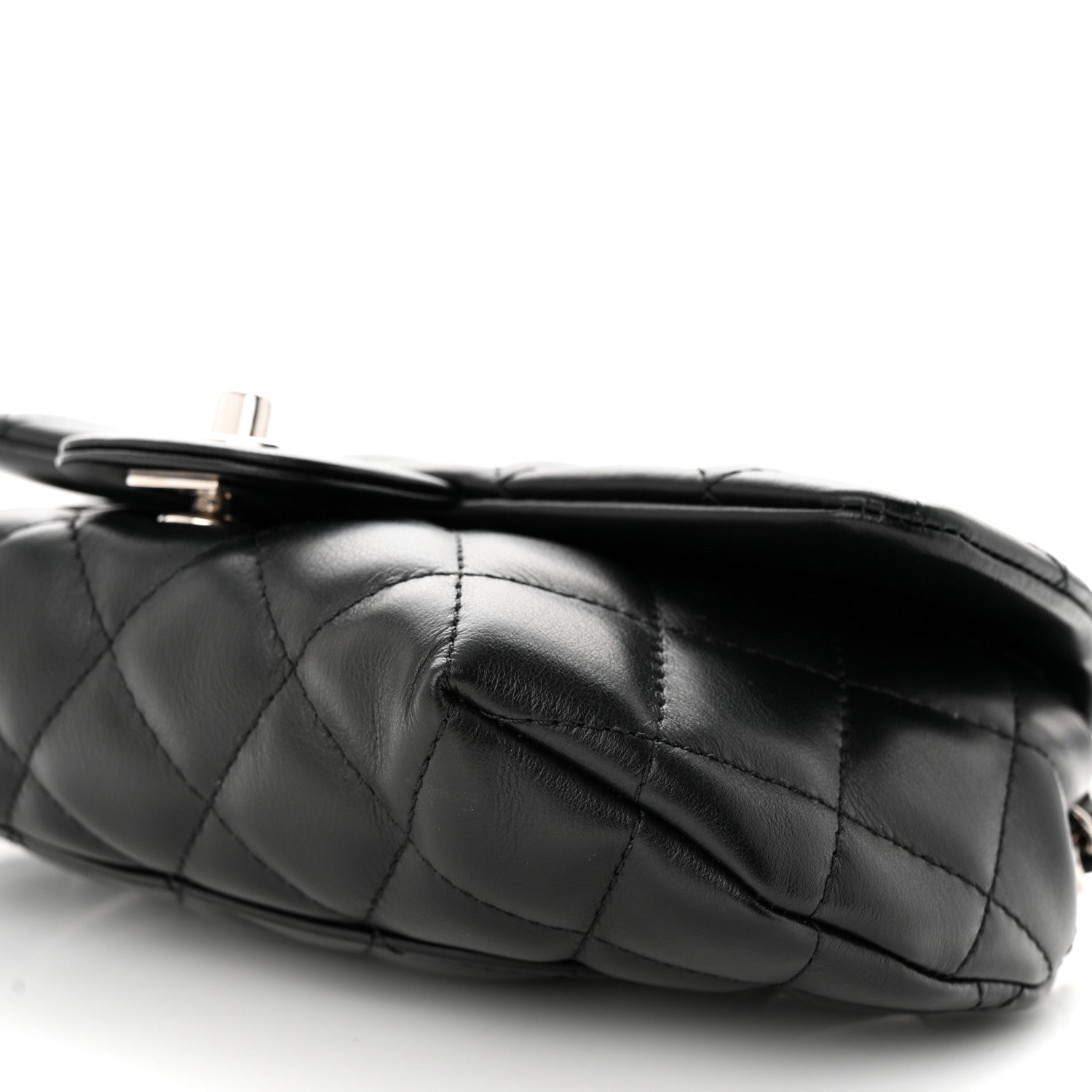 Chanel Calfskin Quilted CC Uniform Flap Belt Bag Black 7 of 11