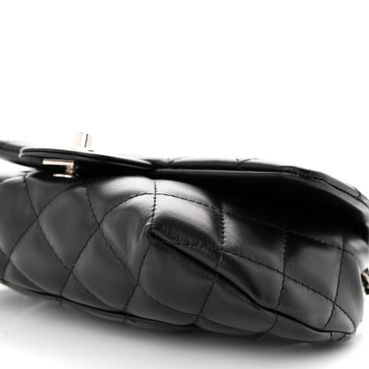 Chanel Calfskin Quilted CC Uniform Flap Belt Bag Black 7 of 11
