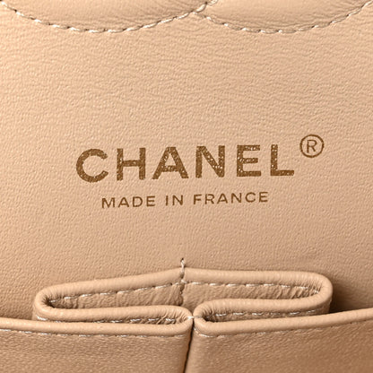 Chanel Caviar Quilted Medium Double Flap Beige 6 of 10