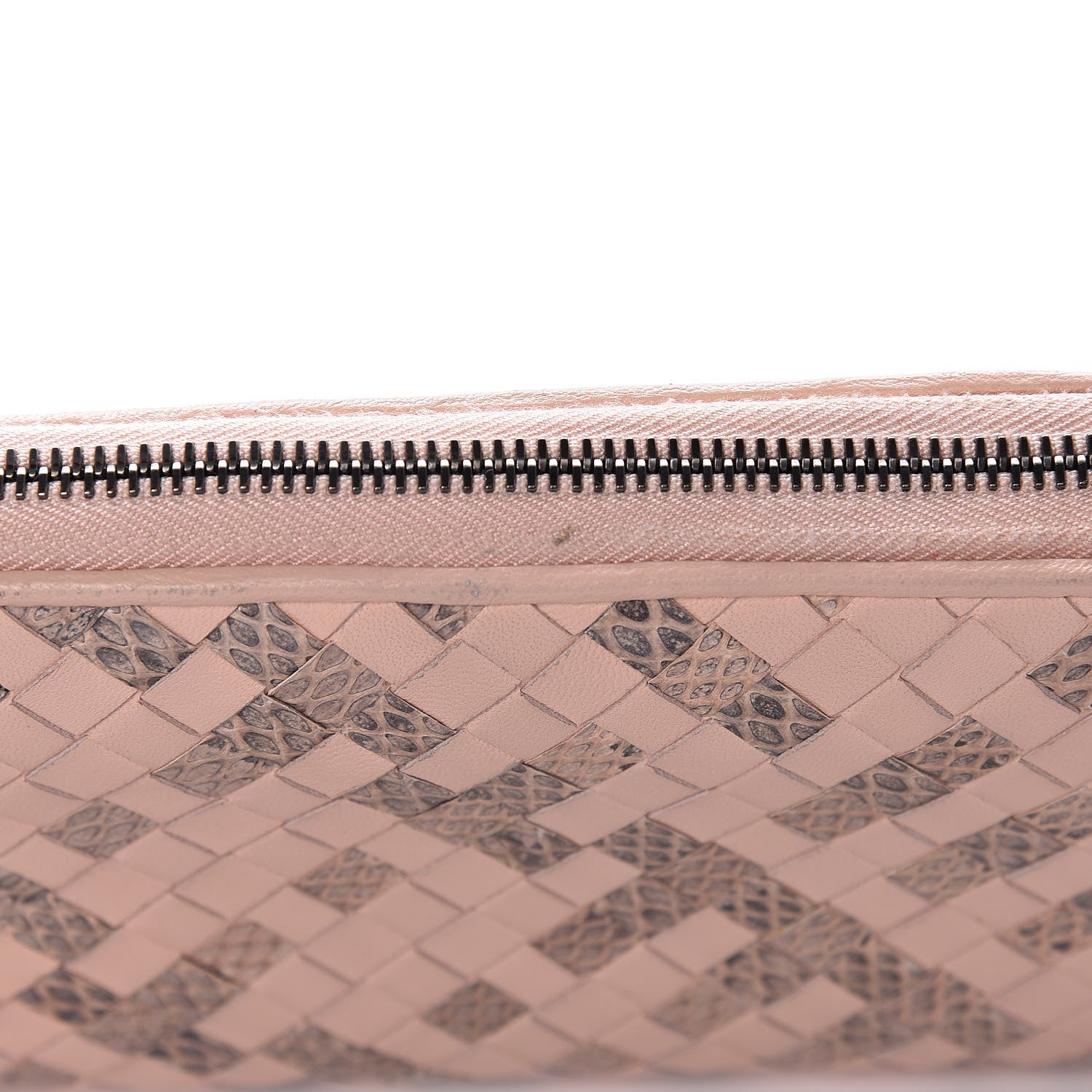 Bottega Veneta Nappa Intrecciato Ayers Zip Around Wallet Flamingo 16 of 17