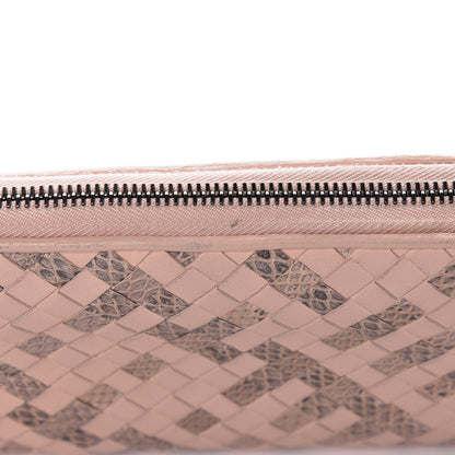 Bottega Veneta Nappa Intrecciato Ayers Zip Around Wallet Flamingo 16 of 17