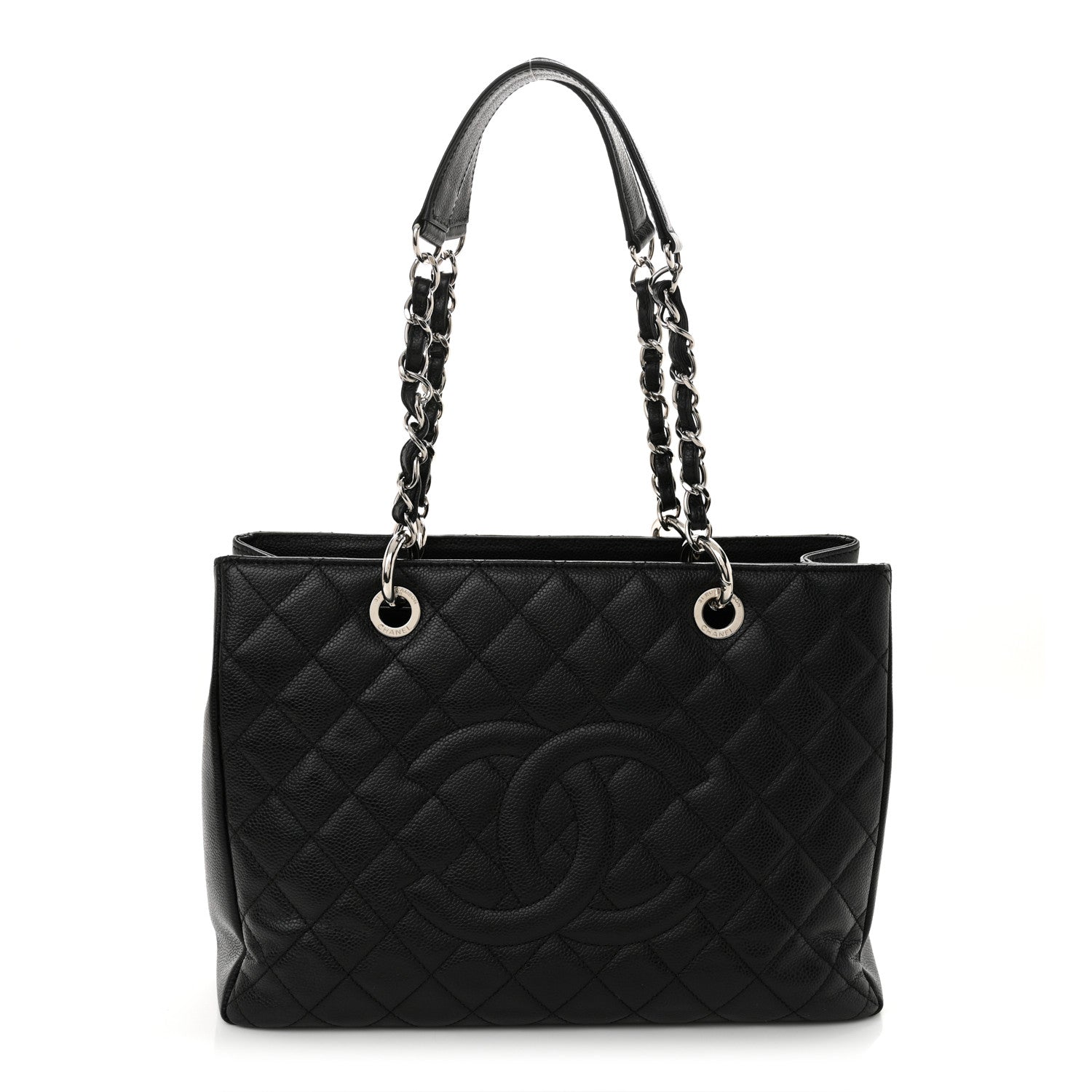 Chanel Caviar Quilted Grand Shopping Tote GST Black 1 of 12