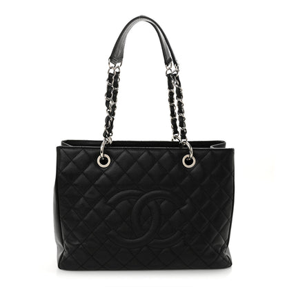 Chanel Caviar Quilted Grand Shopping Tote GST Black 1 of 12