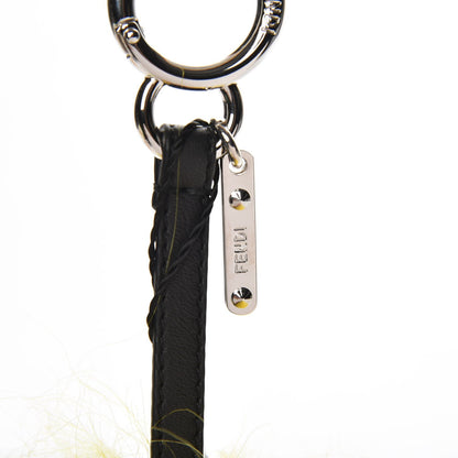 Fendi Goat Mink Fox Fur Mum Wonders Bag Charm Yellow Water Multicolor 4 of 5