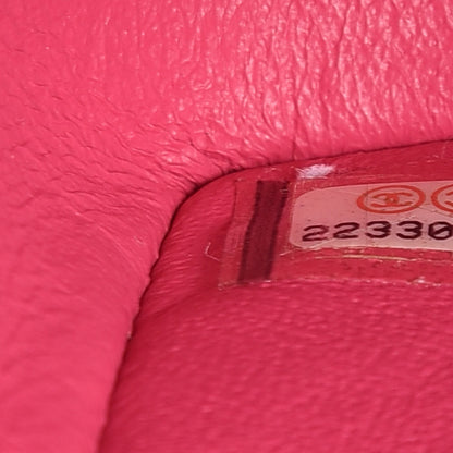 Chanel Lambskin Quilted Mini Rectangular Flap Dark Pink 11 of 11