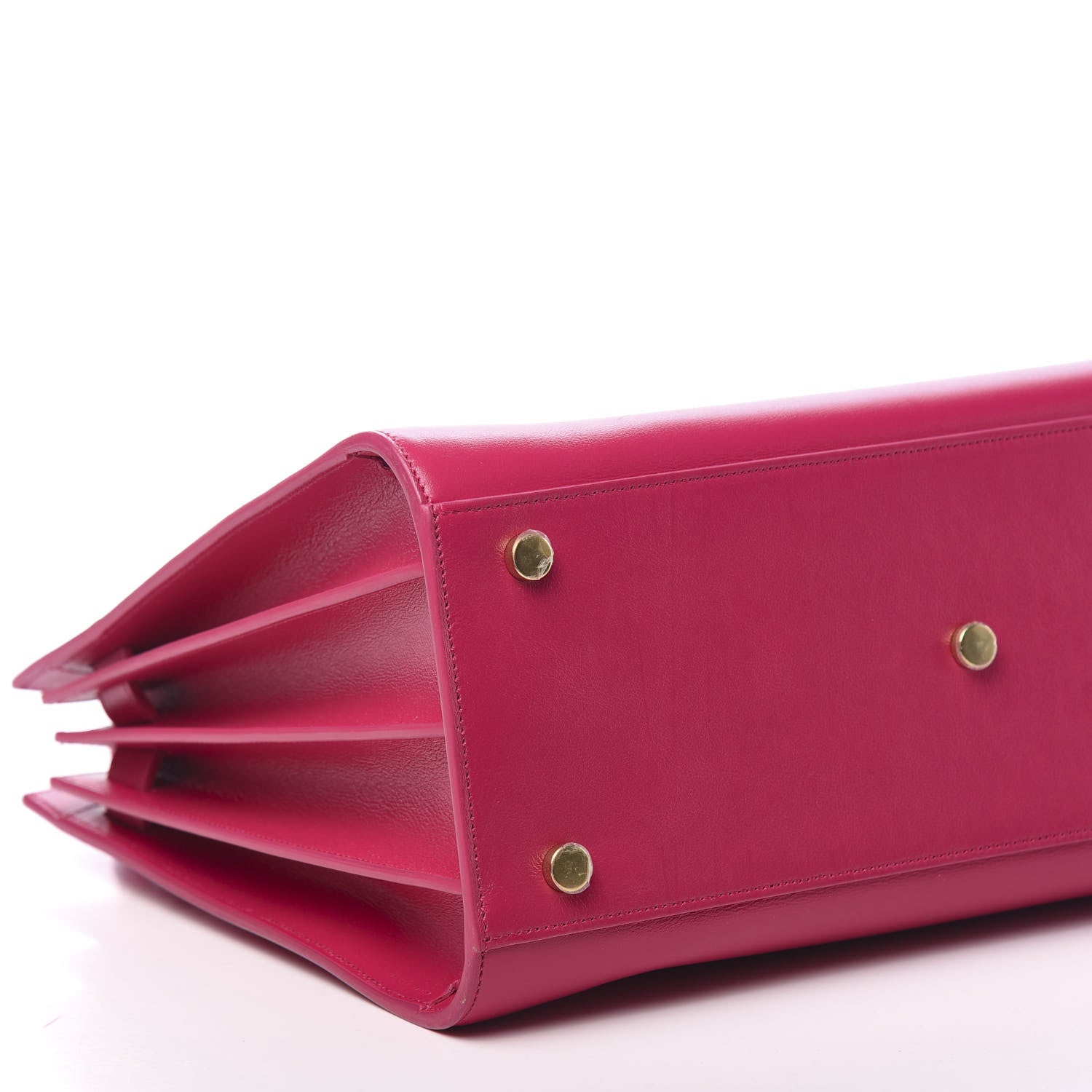 Saint Laurent Calfskin Small Sac De Jour Lipstick Fuchsia 7 of 8