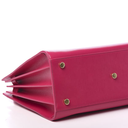 Saint Laurent Calfskin Small Sac De Jour Lipstick Fuchsia 7 of 8
