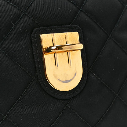 Prada Nylon Tessuto Impuntu Quilted Flap Black 8 of 12