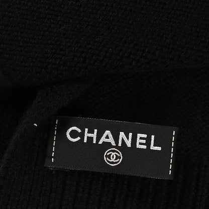 Chanel Cashmere CC Stole Black 3 of 4