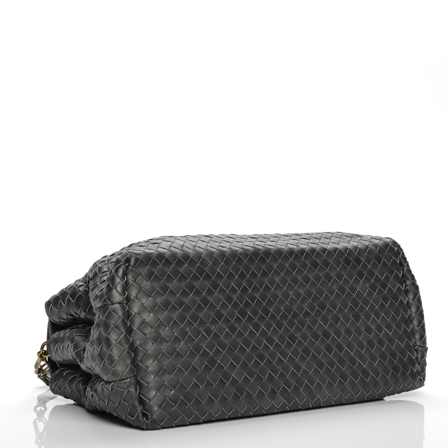 Nappa Intrecciato Convertible Duffel Ferro