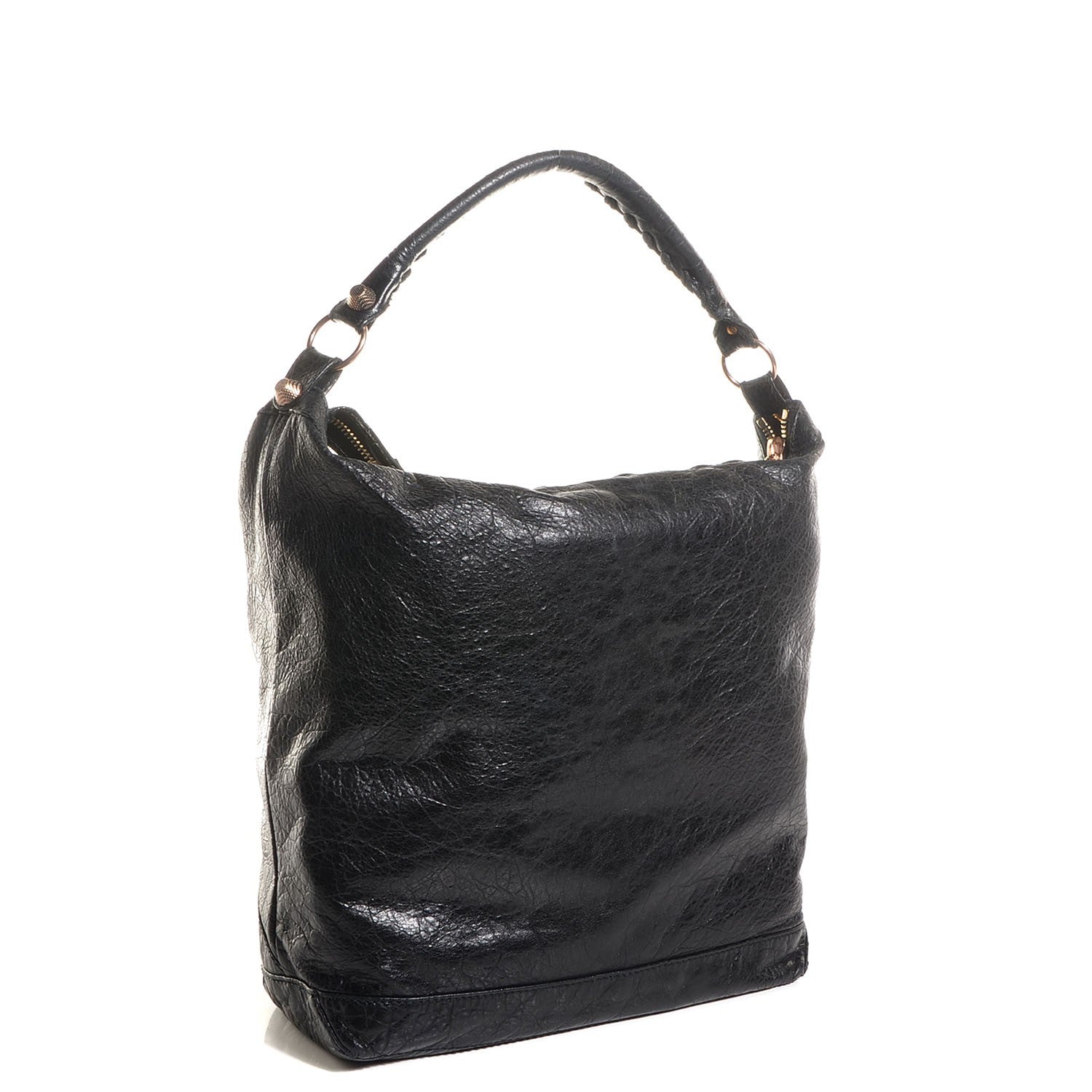 Balenciaga Agneau Giant 12 Rose Gold Hardware Day Hobo Black 3 of 12