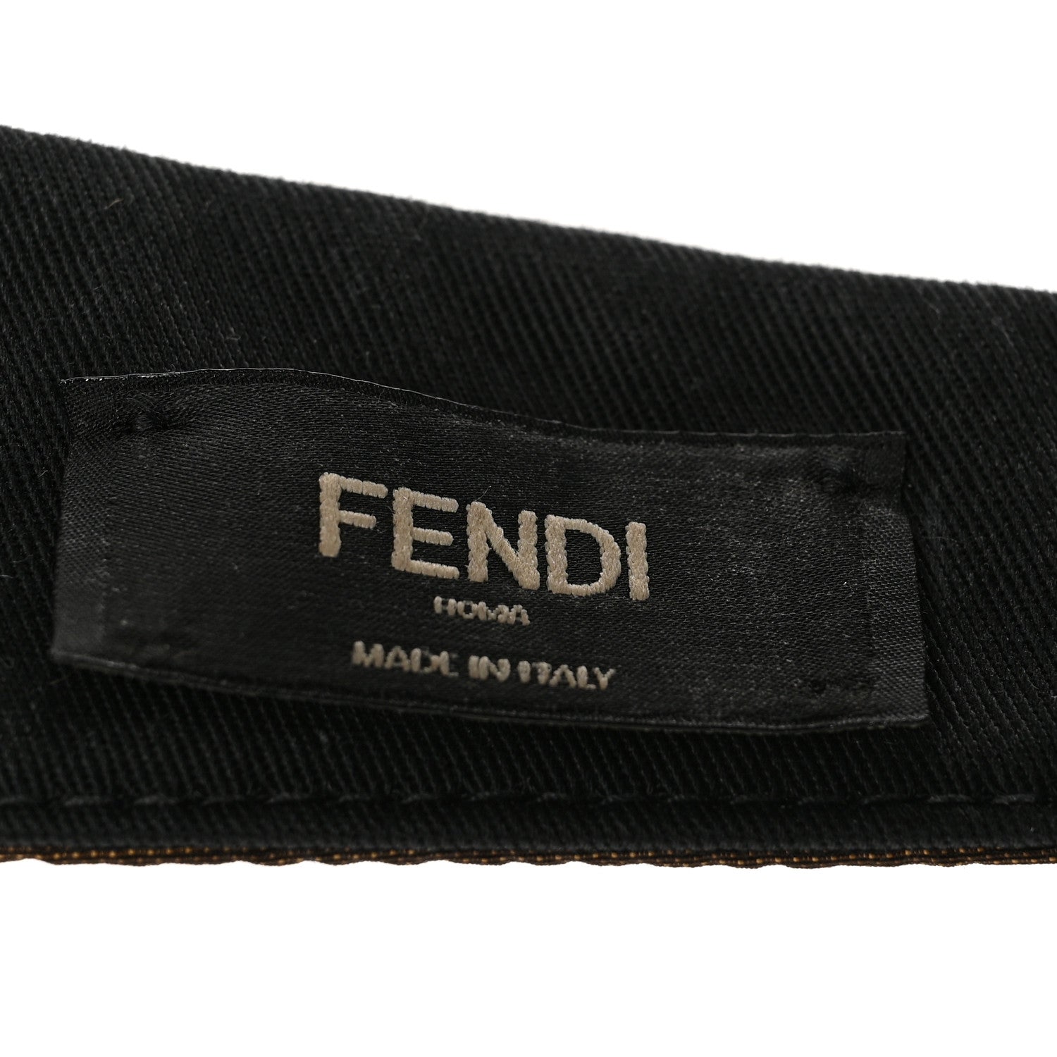 Fendi Silk FF Logo Visor Tobacco 7 of 7