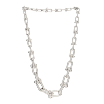 Tiffany Sterling Silver HardWear Graduated Link Necklace 2 of 4