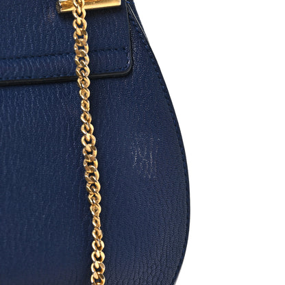 Chloe Grained Lambskin Drew Shoulder Bag Royal Navy 10 of 11