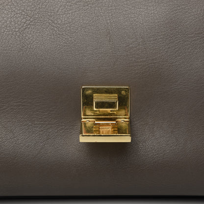 Celine Calfskin Suede Large Tri-Color Trapeze Granite 9 of 13