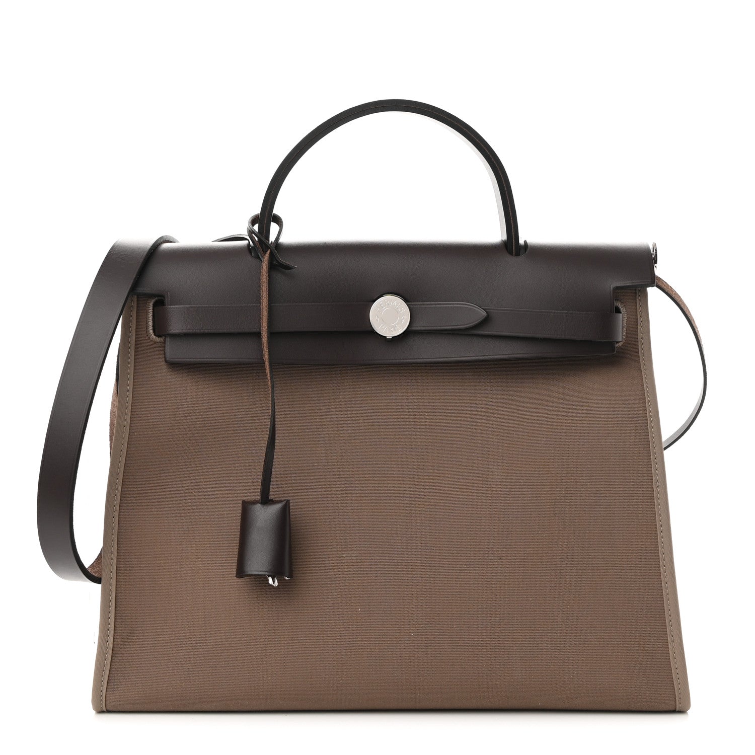 Hermes Vache Hunter Toile Herbag Zip 31 PM Etoupe Ebene 3 of 10