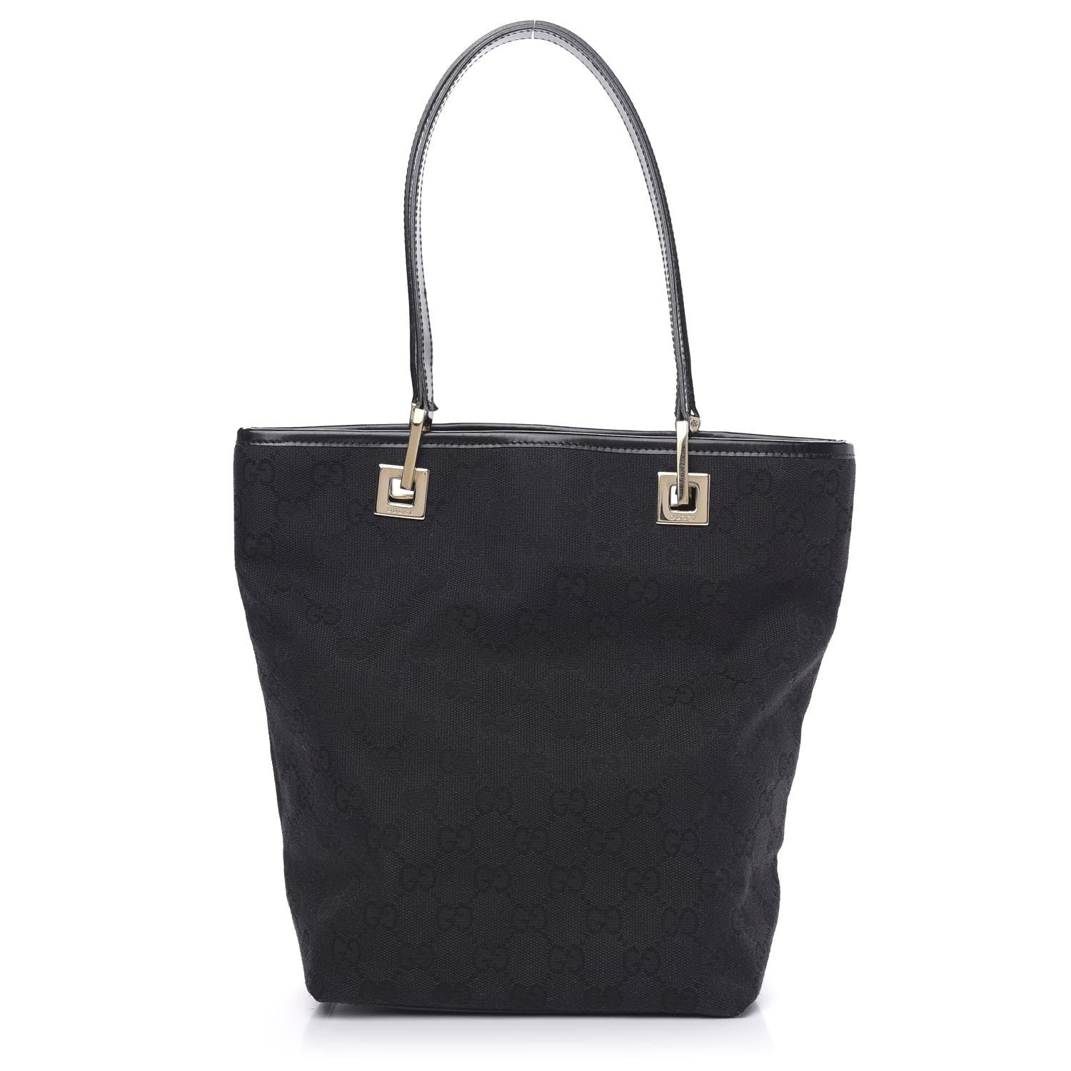 Gucci Monogram Shoulder Bag Black 1 of 10